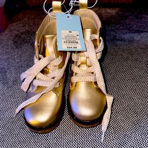 Cat and Jack Gold Boots (size 10)